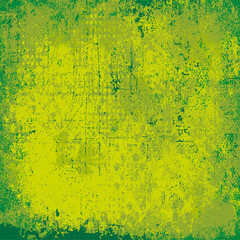 The grunge texture is green. Abstract color background. Vector template of a scratched colored board