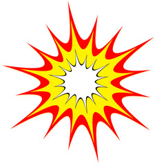 cartoon comic explosion blast