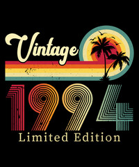 Vintage 1994 Birthday T-shirt Design	