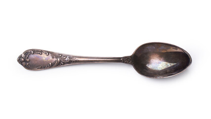 Single vintage silver spoon