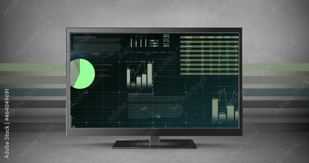 Poster different graphs in an lcd screen