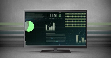 Different graphs in an LCD screen