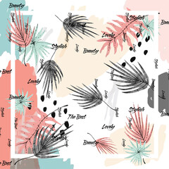 Beautiful silk scarf printed pattern design with abstract and elegant style. Design for accessories Hijab, kerchief, bandana, fabric, fashion, shawl, and wallpaper, abstract, antique, art, backdrop,