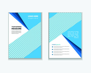 Business Book Cover Design Template in A4. Easy to adapt to Brochure, Annual Report, Magazine, Poster, Corporate Presentation, Flyer, Banner, Website