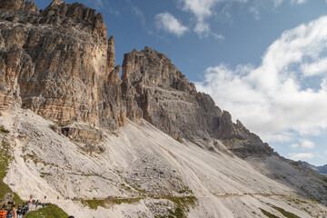 Dreizinnen or the Tre Cime di Lavaredo at the Dolomites Italy