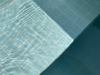 blue swimming pool