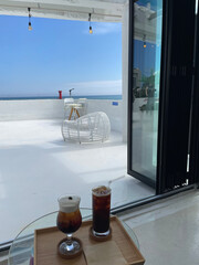 coffee in the window