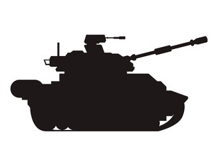 Fototapeta premium tank of war silhouette