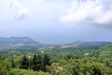 Views around the inactive Volcano, Monte Epomeo, at Ischia in Italy