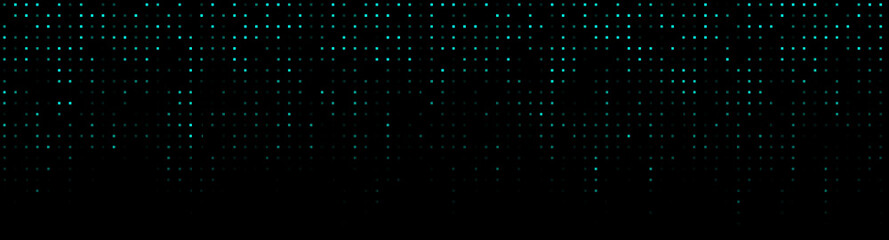 Abstract matrix green blue grid. Dynamic HUD background. Design trendy element. Programming cyberspace binary 1 zero abstract BG. Web 3d coding digital pattern. Little blinking dots. Seamless looping