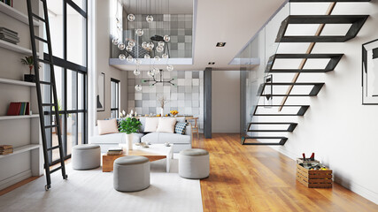 modern living interior