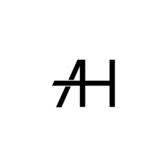 Initial letter A AH AG AK AS AM logo vector design template