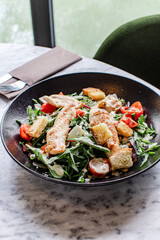 Food at the restaurant, SALAD CAESAR