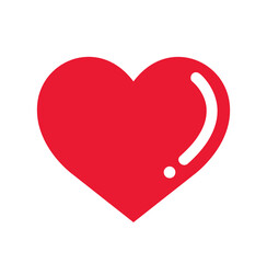 Heart vector icon isolated. love symbol