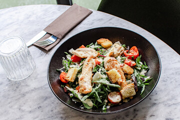 Food at the restaurant 