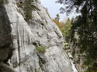 Bijele stijene (White rocks) beautiful hiking place in Gorski kotar, Croatia