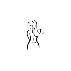 Body woman logo design