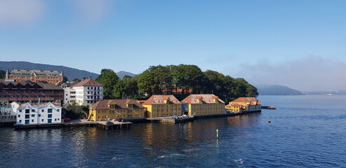 Blick auf Bergen in Norwegen
