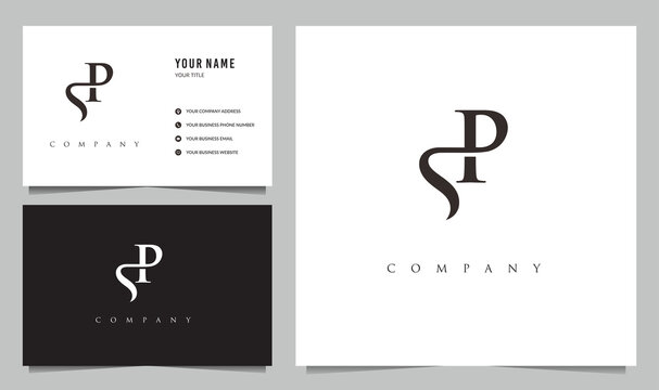 Initial SP logo and business card