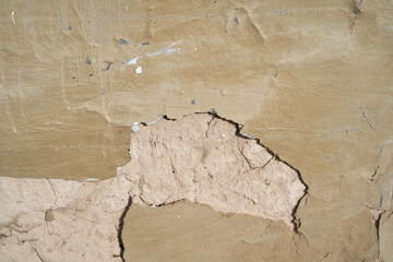 Old brick wall, old texture of red stone blocks closeup
