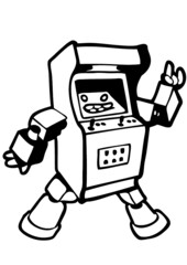 borne d'arcade gaming retro