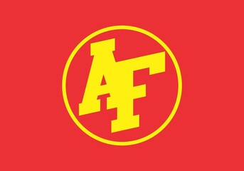 Unique shape of AF initial letter