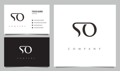 Initial SO logo and business card