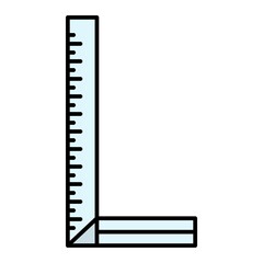Vector Ruler Filled Outline Icon Design