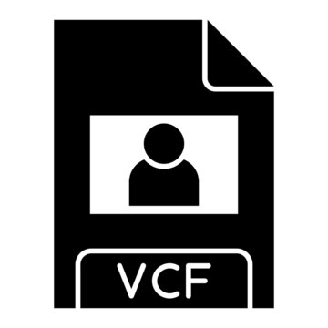 Vector VCF Glyph Icon Design