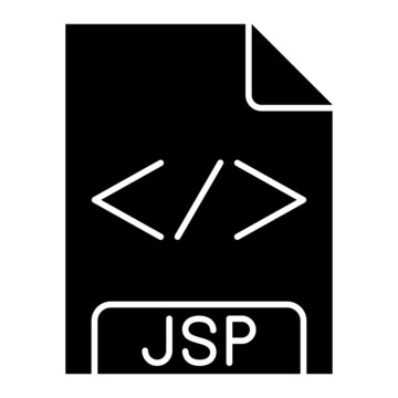 Vector JSP Glyph Icon Design