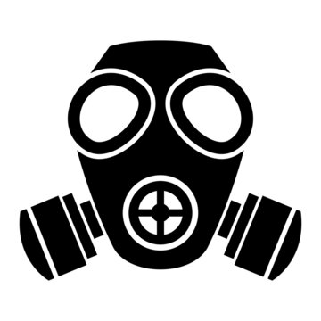 recommend clip art: Vector Gas Mask Glyph Icon Design