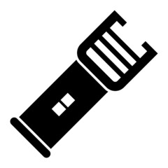 Vector Stun gun Glyph Icon Design