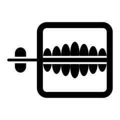 Vector Toy Teeth Glyph Icon Design