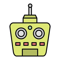 Vector Toy Remote Filled Outline Icon Design