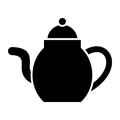 Vector Teapot Glyph Icon Design