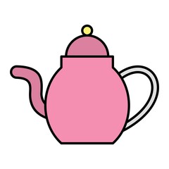 Vector Teapot Filled Outline Icon Design