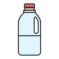 Vector Milk Filled Outline Icon Design