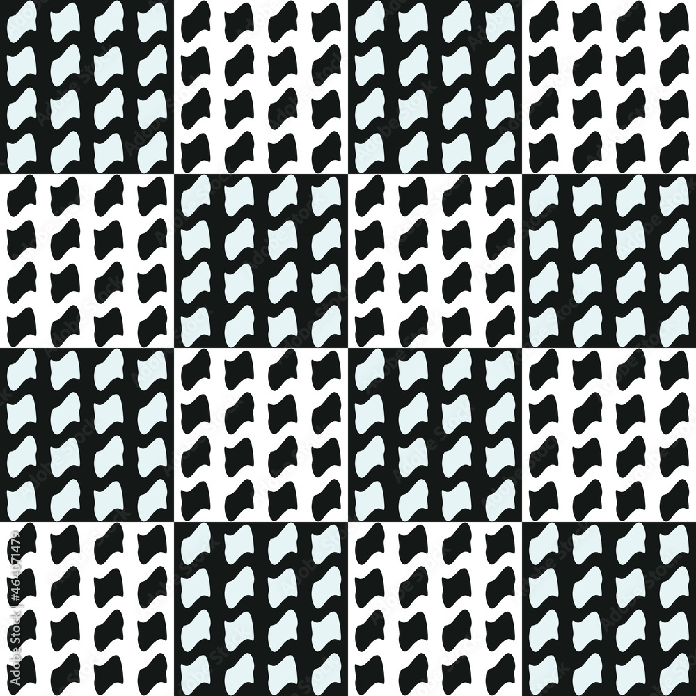 Aufkleber chess tile with small shapes inside, which are repeated on each large chess cell.