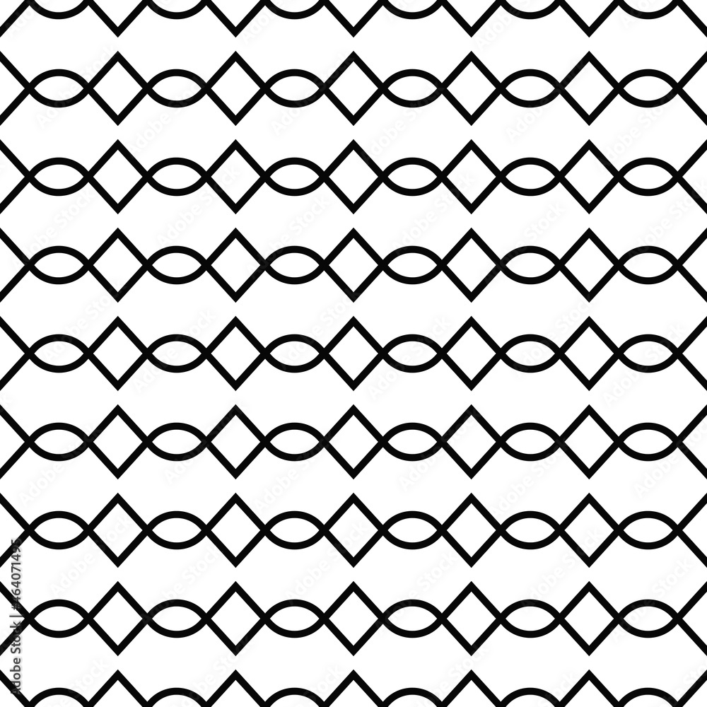 Aufkleber black lace austere style in a horizontal line. vector seamless pattern with repeating laces.