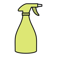 Vector Spray Bottle Filled Outline Icon Design