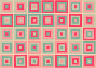 Abstract Geometric Pattern generative computational art illustration