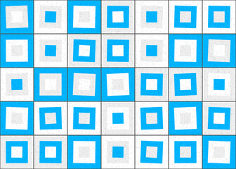 Abstract Geometric Pattern generative computational art illustration