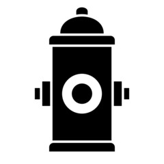 Vector Hydrant Glyph Icon Design