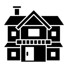 Vector House Glyph Icon Design