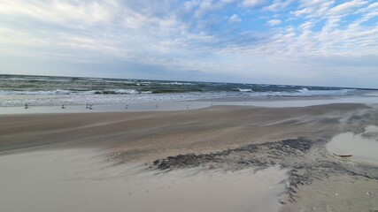 sunset on the beach