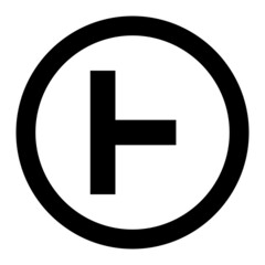 Vector Side Road Right Glyph Icon Design