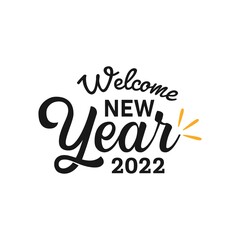 Happy New Year 2022 Lettering