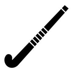 Vector Hockey Stick Glyph Icon Design