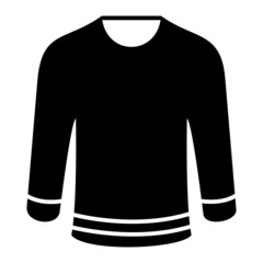 Vector Hockey Shirt Glyph Icon Design