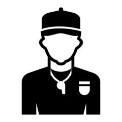 Vector Coach Glyph Icon Design